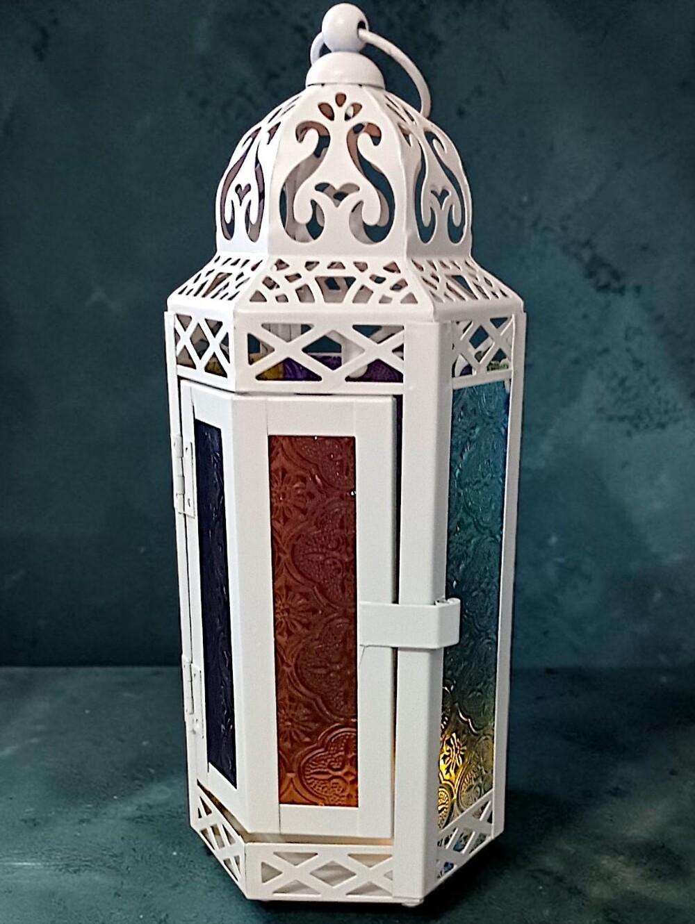 Moroccan Style Hanging Lantern Lamp Candle Holder Tealight Elegant Table Top
